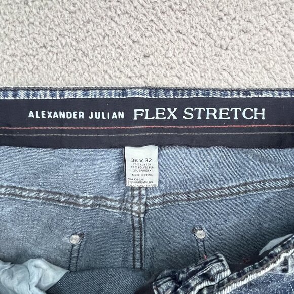 Alexander Julian Flex Stretch Acid Wash Jeans Size 36 x 32 - Picture 4 of 4